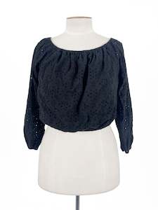 Kateeileensands: Pagani | Black Casual/Workwear Top | Size 12