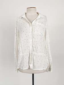 Euro Edit | White Casual Top | Size M