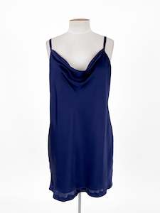 Mini Dresses: Unknown Brand | Navy Casual Dress | Size M