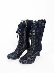 Footwear: Maher | Heeled Lace-Up Ankle Boot | Size 38