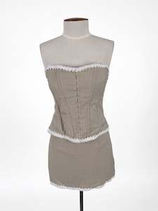 Jaiden Bracken: White Fox | Beige Cocktail Sets | Size S