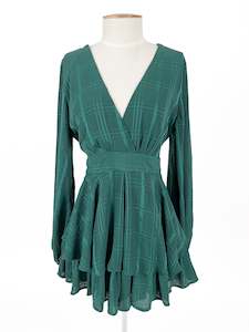 Saints + Secrets | Green Cocktail Jumpsuit | Size 12