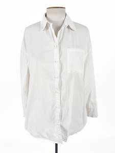 Feather + Noise | White Casual/Workwear Top | Size 10