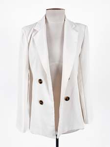 Boohoo | White Casual/Workwear Jacket | Size 8