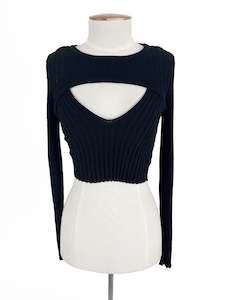 Georgiasglobe: Glassons | Black Casual Top | Size S