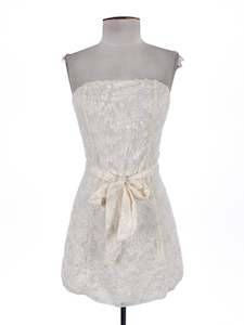 Rhia Jennings: Charcoal | Yellow Casual/Cocktail Dress | Size 6