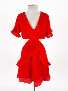 Pia | Red Cocktail Dress | Size XS