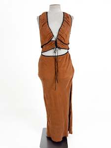 Formal: Superette | Brown Cocktail/Formal Dress | Size 14