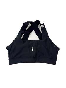 Clique - Black Sports Bra (Size 10)