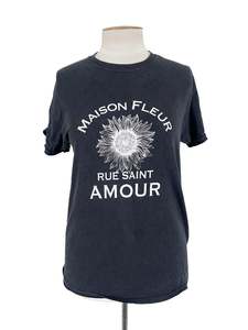 T Shirts: Topshop - Black T-shirt (Size M)