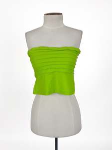 Tube Tops: Ruby - Green Tube Top (Size 10)
