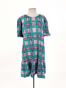 Plaid: Gorman - Green Mini Dress (Size 8)