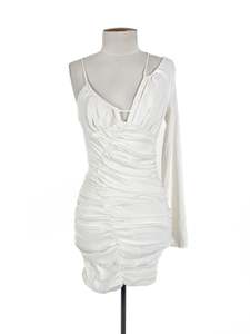 Plain: Zara - White Mini Dress (Size S)