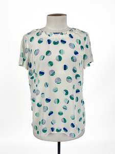 Polka Dots: Marcs - White Blouse (Size S)