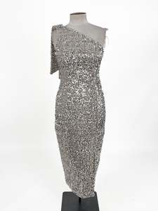 Eliya the Label - Silver Midi Dress (Size 10)
