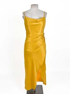 Maxi Dresses: Pagani | Yellow Cocktail Dress | Size 10