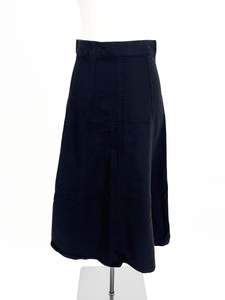 Midi Skirts: Pagani | Black Casual Skirt | Size 8