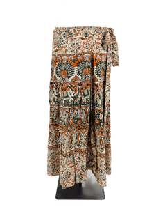 Hand Block - Multicoloured Midi Skirt (Size OS)