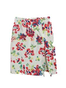 Privilege - White Midi Skirt (Size 12)