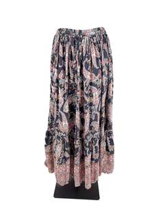 Isla-Maree - Multicoloured Midi Skirt (Size 24)