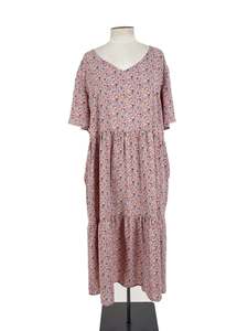 Designer: Ruby + Rain - Pink & Multicoloured Maxi Dress (Size 20)