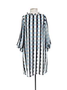 Designer: COOP by Trelise Cooper - Blue & White Midi Dress (Size S)