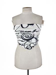 Tube Tops: Motel - White Tube Top (Size M)