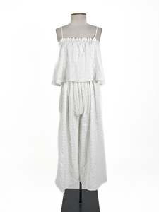 Jumpsuits Playsuits: ASOS - White Jumpsuit (Size 8)