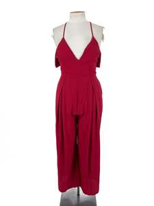 Jumpsuits Playsuits: Shareen Collections - Red Jumpsuit (Size 12)