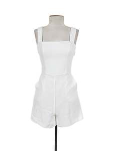 Jumpsuits Playsuits: Kookai - White Playsuit (Size 8)