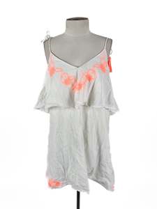 Topshop - White Playsuit (Size S)