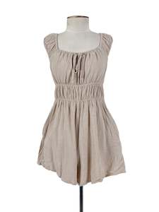 Jumpsuits Playsuits: Ghanda - Beige Playsuit (Size S)