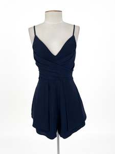 Mika & Gala - Navy Playsuit (Size 8)