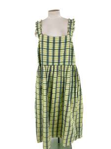 Plaid: Collusion - Yellow Maxi Dress (Size 22)