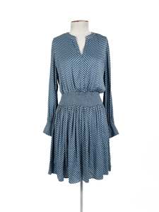 Polka Dots: Witchery - Blue & White Midi Dress (Size 10)
