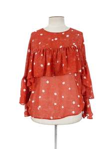 Polka Dots: Amaya - Red Blouse (Size L)