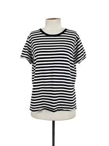 Tops: AS Colour - White & Black T-shirt (Size M)