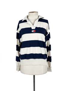 Tops: Tommy Hilfiger - Navy & White Shirt (Size S)