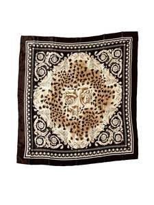 Accessories: Unknown Brand - Brown & Beige Scarf (Size OS)