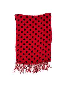 Accessories: Unknown Brand - Red & Black Scarf (Size OS)