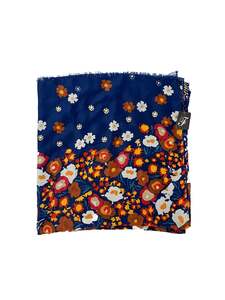 Accessories: Frontier - Blue & Multicoloured Scarf (Size OS)