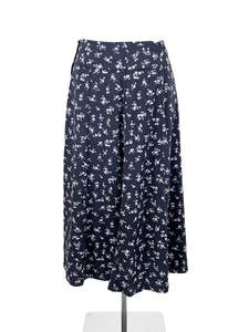 Princess Highway - Navy Midi Skirt (Size 8)