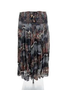 Maxi Skirts: Filo - Black Midi Skirt (Size 14)