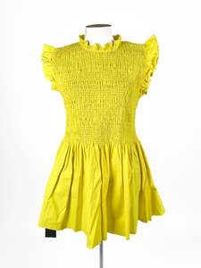 Designer: Bohemian Traders - Yellow Mini Dress (Size L)