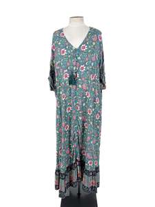 Designer: Isla-Maree - Green Midi Dress (Size 24)