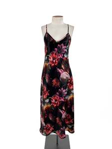 Designer: All Saints - Black Midi Dress (Size 10)