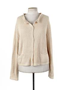 Knits Jackets Coats: The Lullaby Club - Beige Cardigan (Size L)
