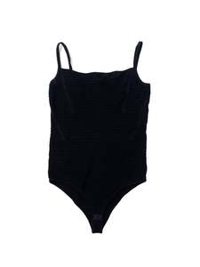 Bodysuits: Country Road - Black Bodysuit (Size L)