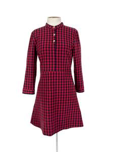 Plaid: & Other Stories - Red & Black Mini Dress (Size 8)