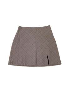 Plaid: Dotti - Beige Mini Skirt (Size 10)